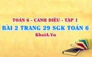 Bài 2 trang 29 SGK Toán 6 tập 1 Cánh Diều